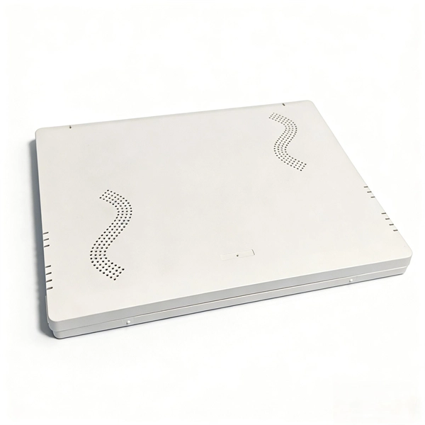 Horizontal bend of cable tray with slanted edge